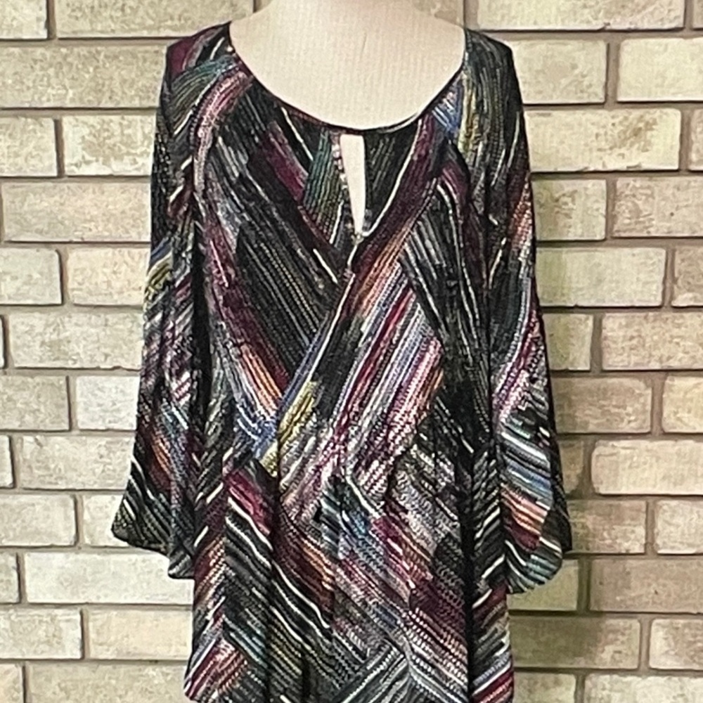 Spense Vibrant Striped Blouse